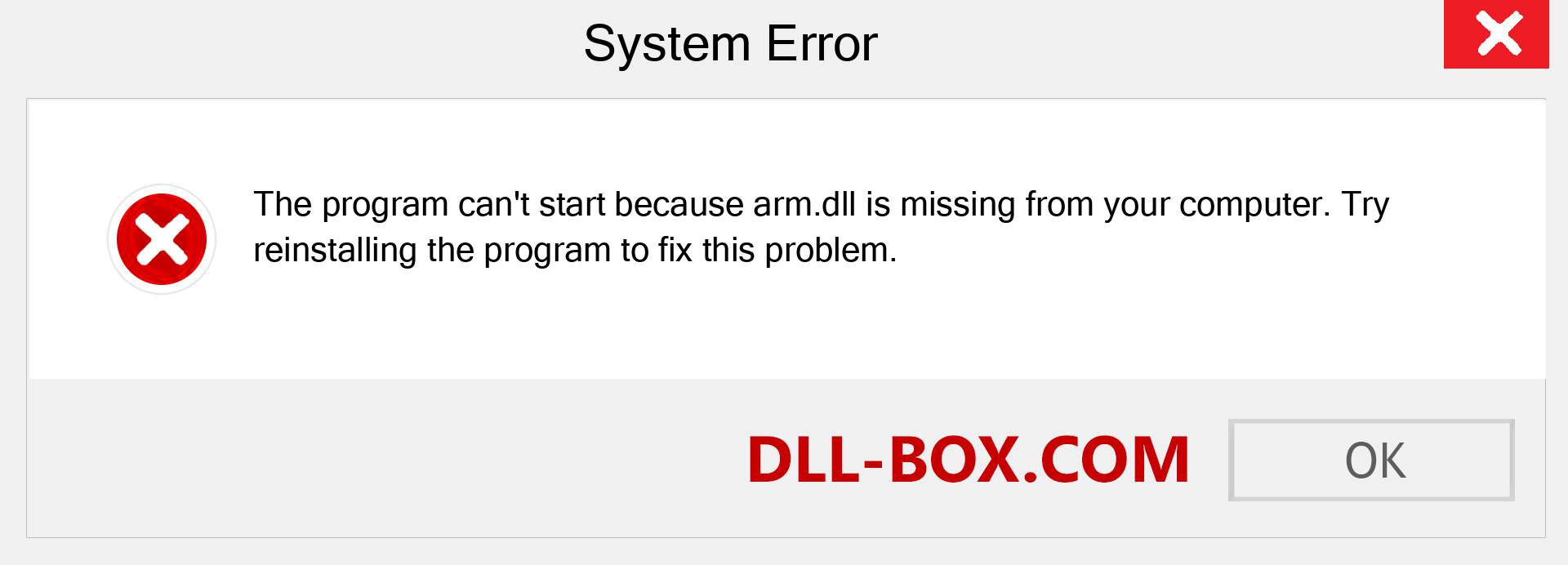  arm.dll file is missing?. Download for Windows 7, 8, 10 - Fix  arm dll Missing Error on Windows, photos, images